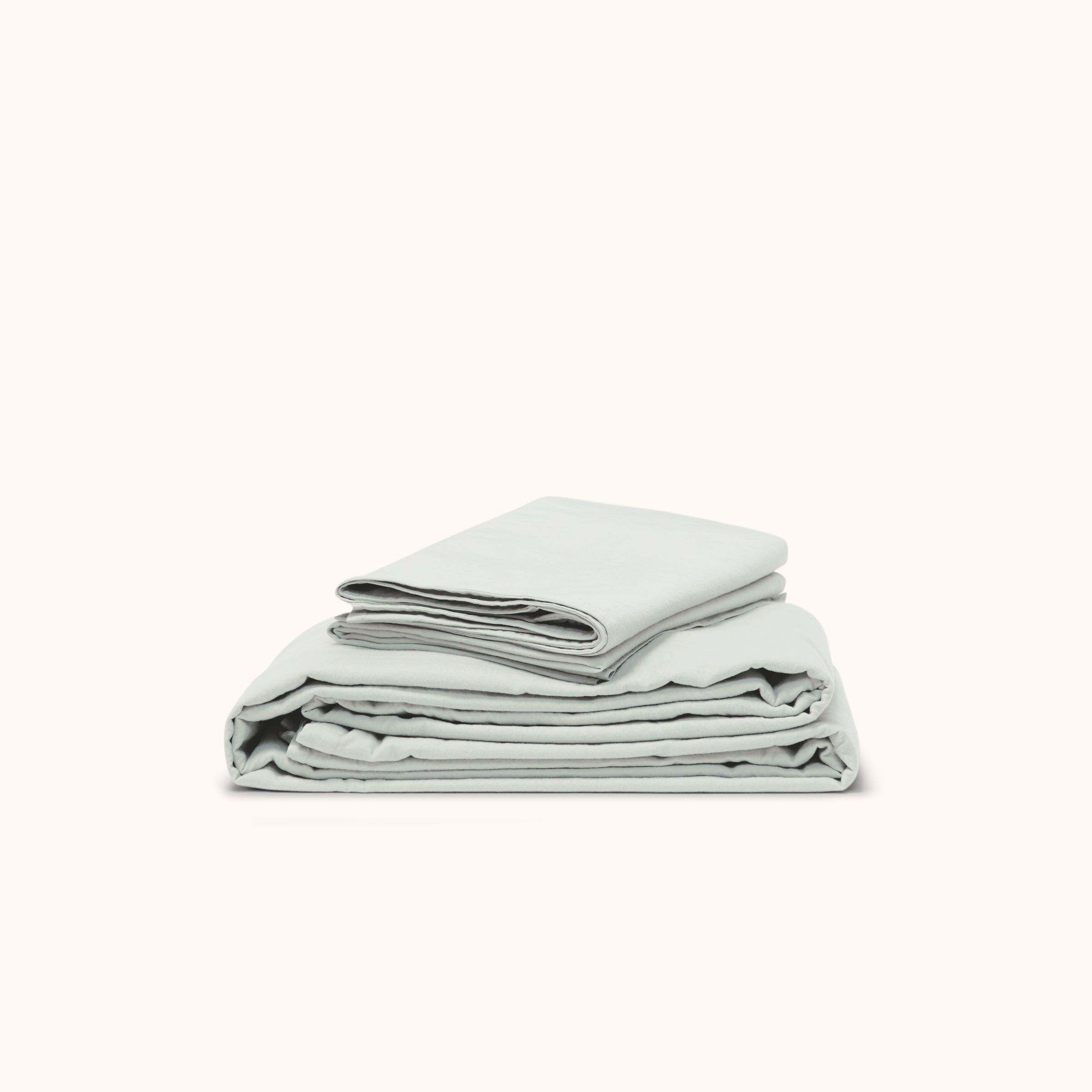 Mist Organic Cotton Matte Sateen Twin Sheet Set