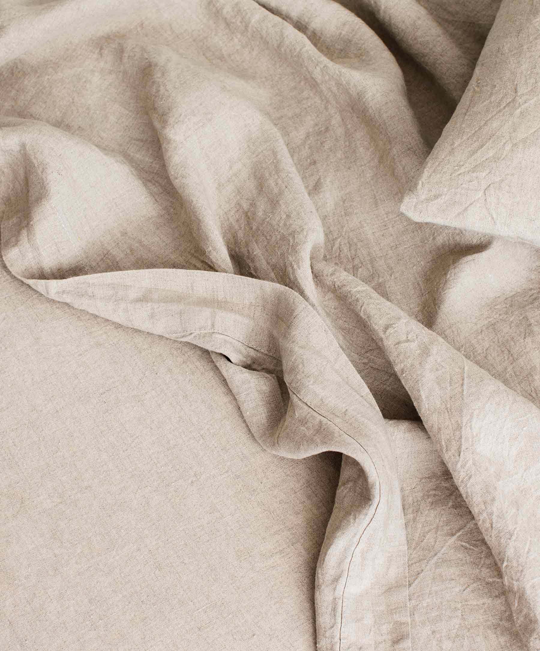 Classic Washed Linen Pillowcase Pair in Natural - Image 3