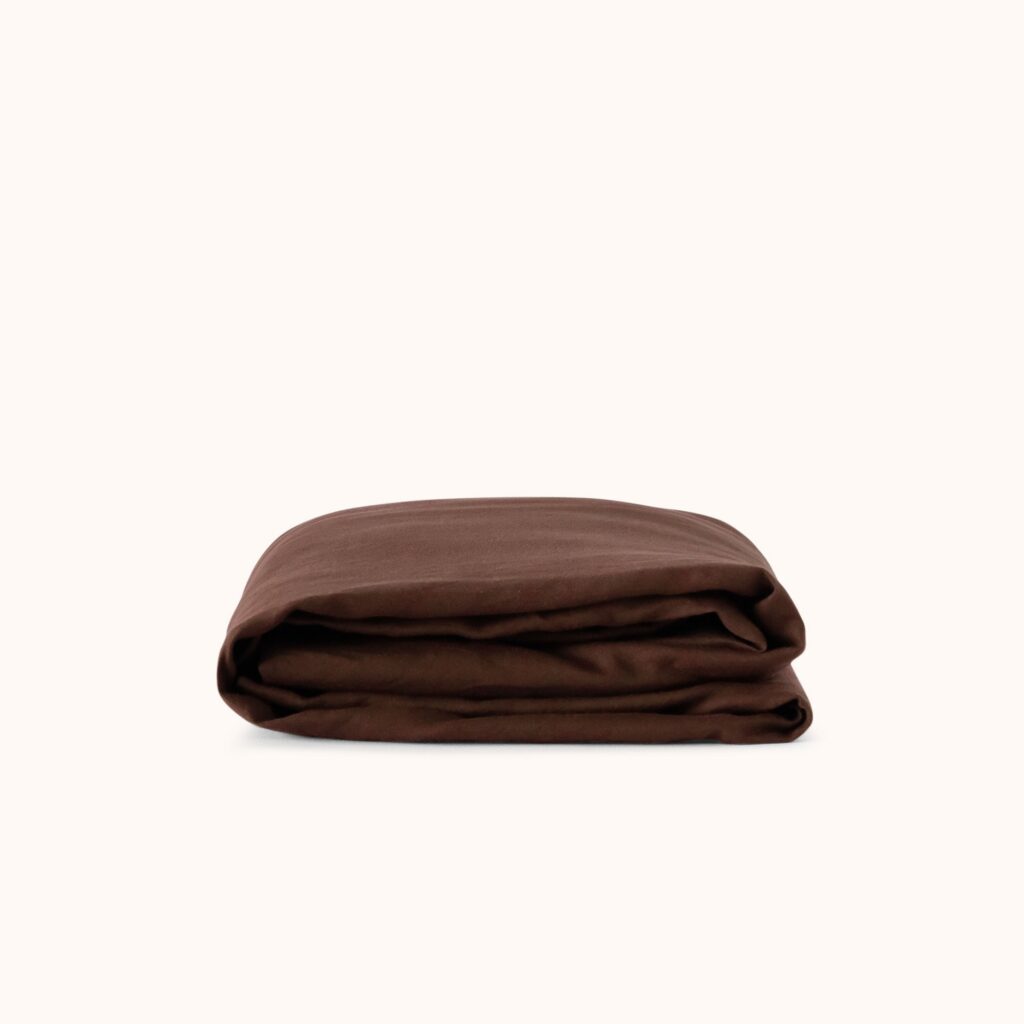 Brown Hemp Cotton Full Fitted Sheet