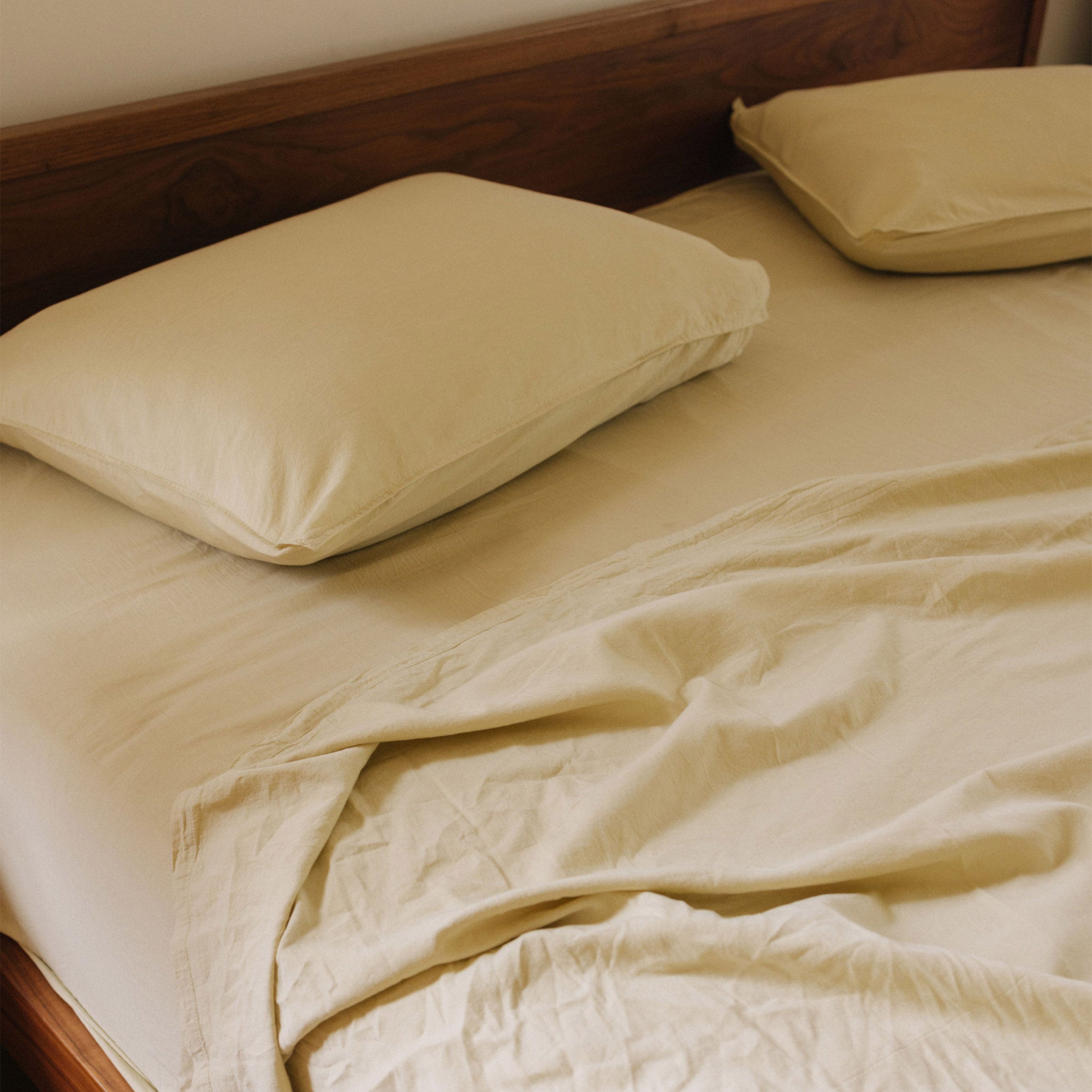 Límon Organic Cotton Matte Sateen Twin Fitted Sheet