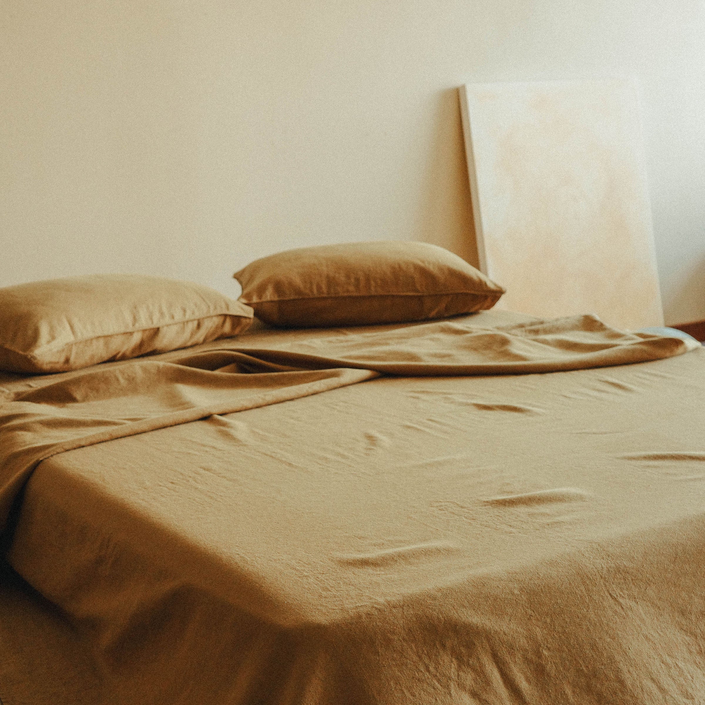 Sage Green Hemp Cotton Twin Fitted Sheet