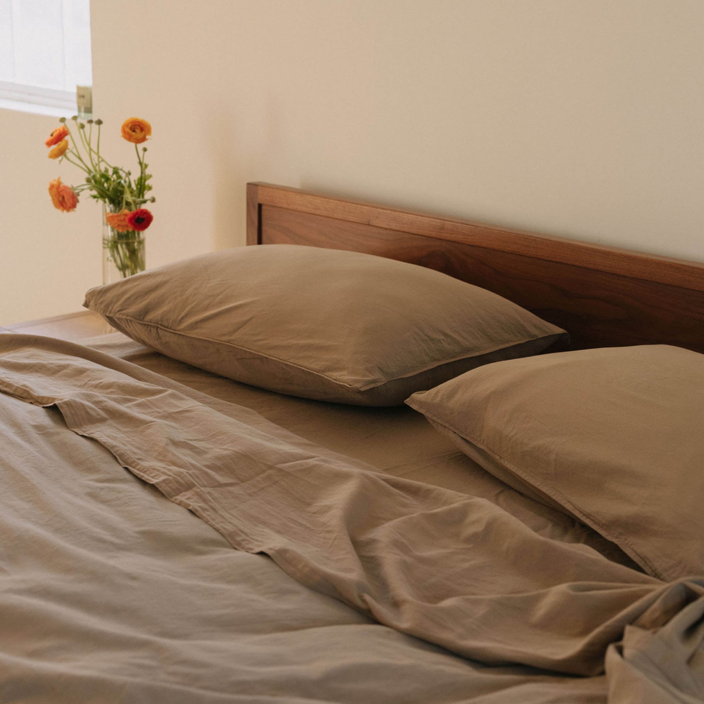 Dune Organic Cotton Matte Sateen Twin Sheet Set