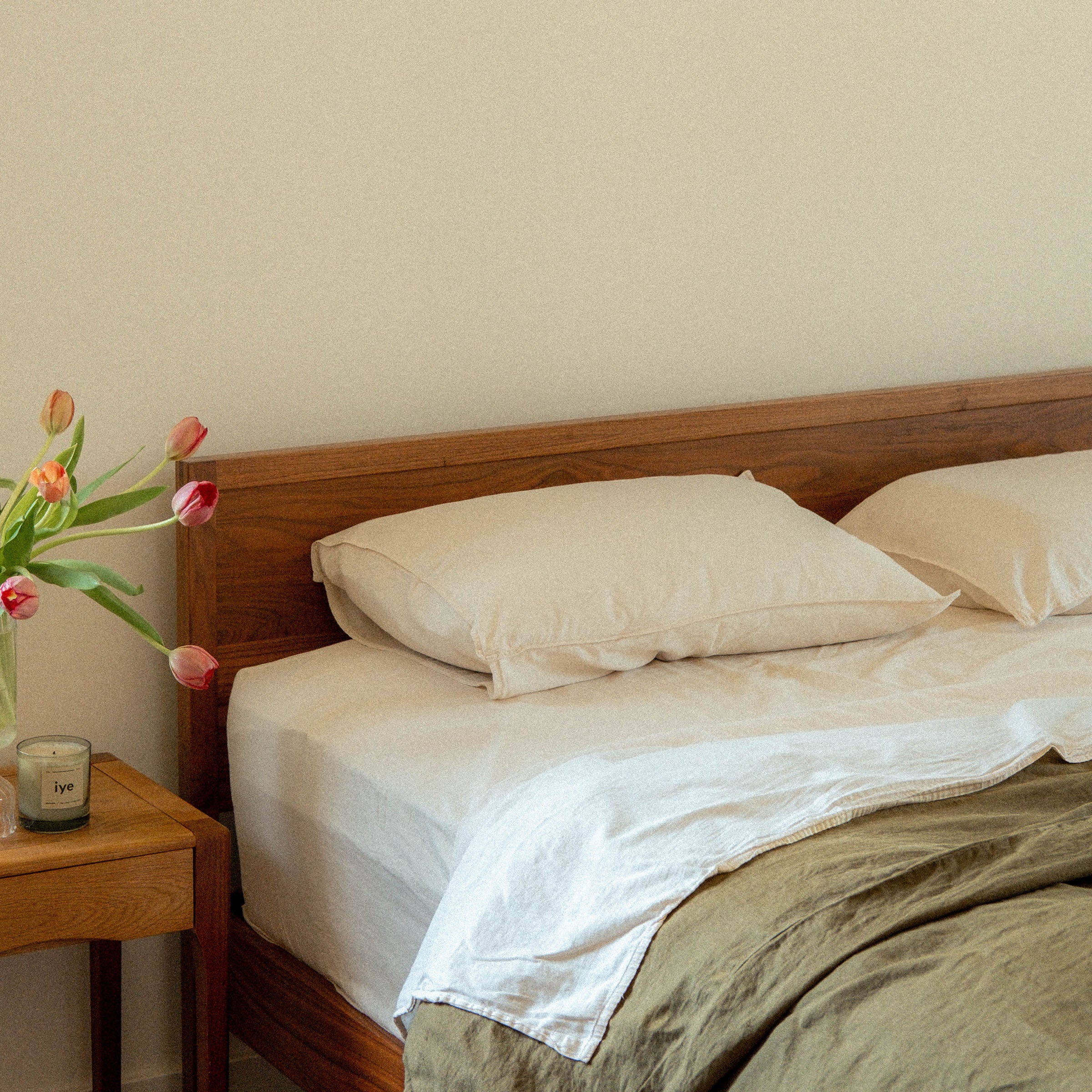 Oat Organic Cotton Matte Sateen Twin Sheet Set