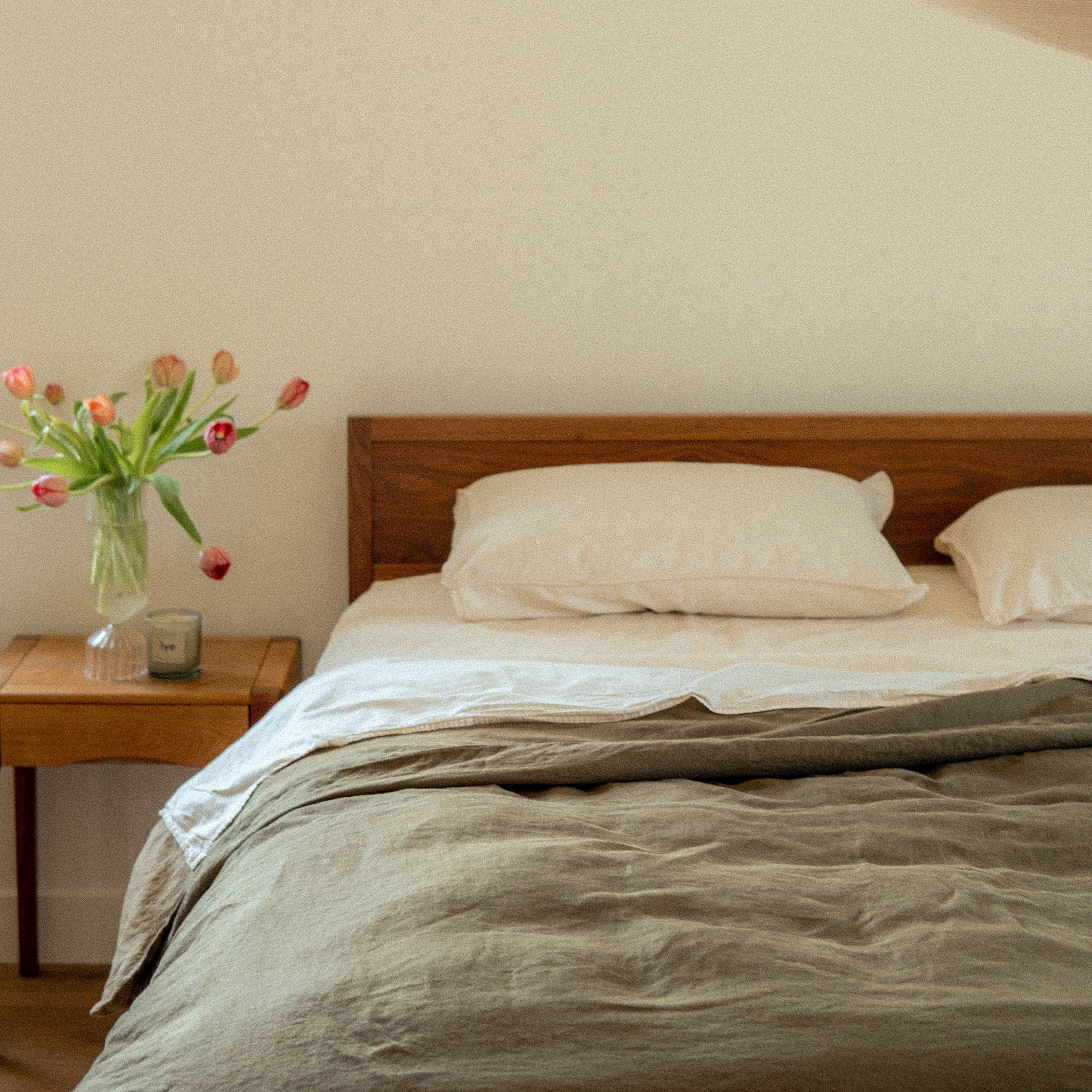 Oat Organic Cotton Matte Sateen Twin Sheet Set