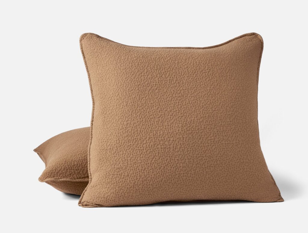 Chestnut Textured Textile Pillow Sham for Everyday Comfort