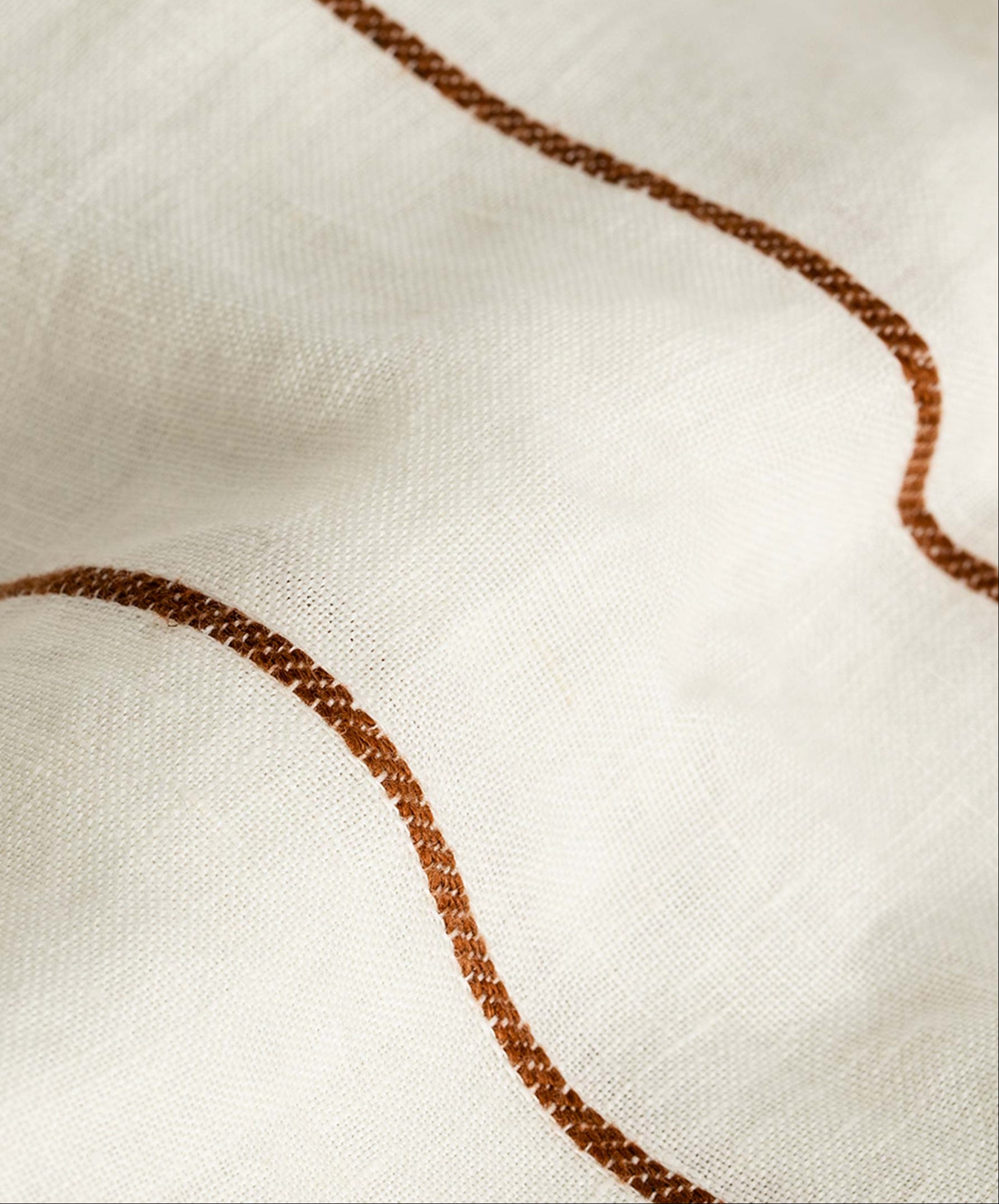 Striped Linen Pillowcase Pair in Cedar Stripe - Image 6