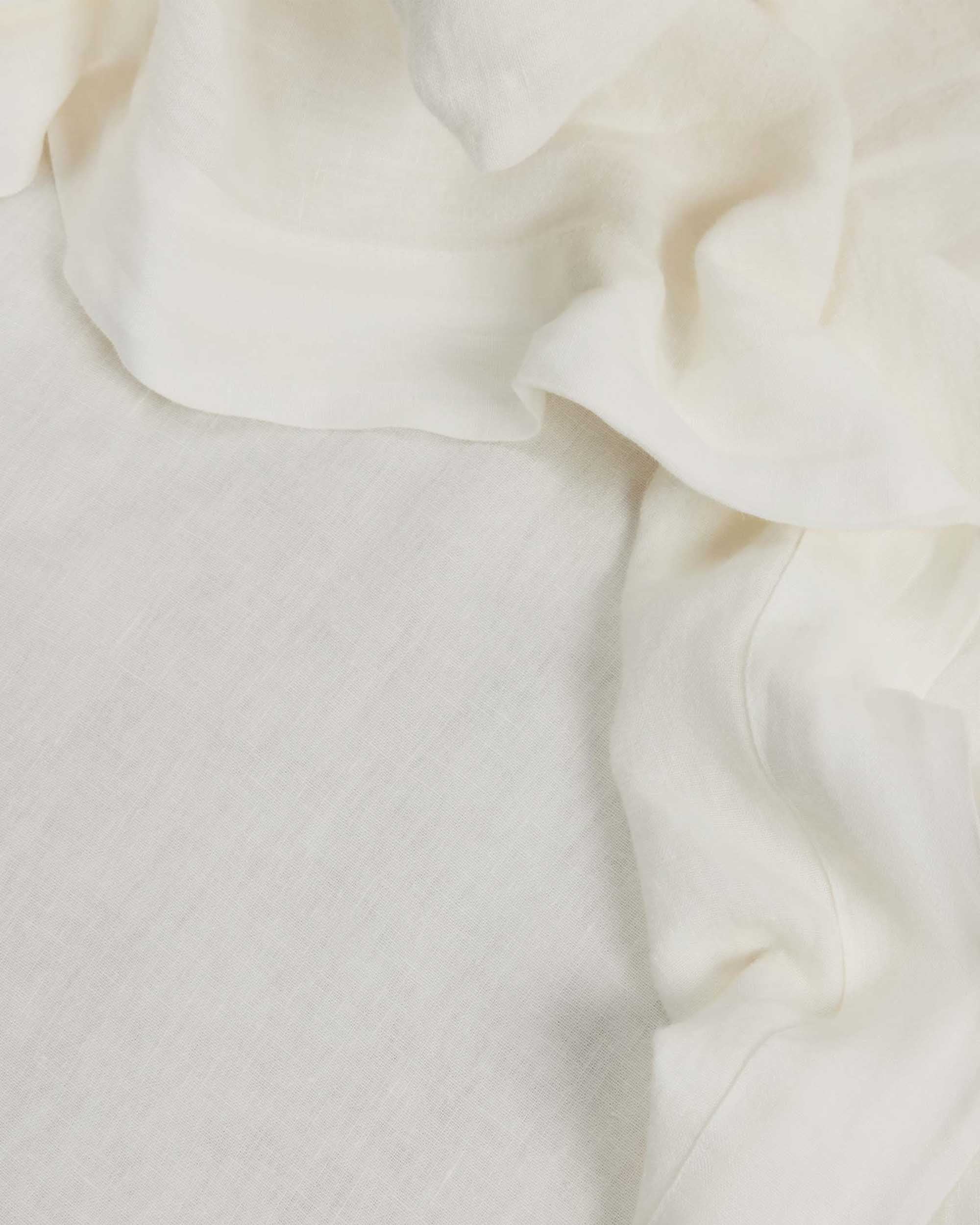 Classic Washed Linen Pillowcase Pair in Ivory - Image 3