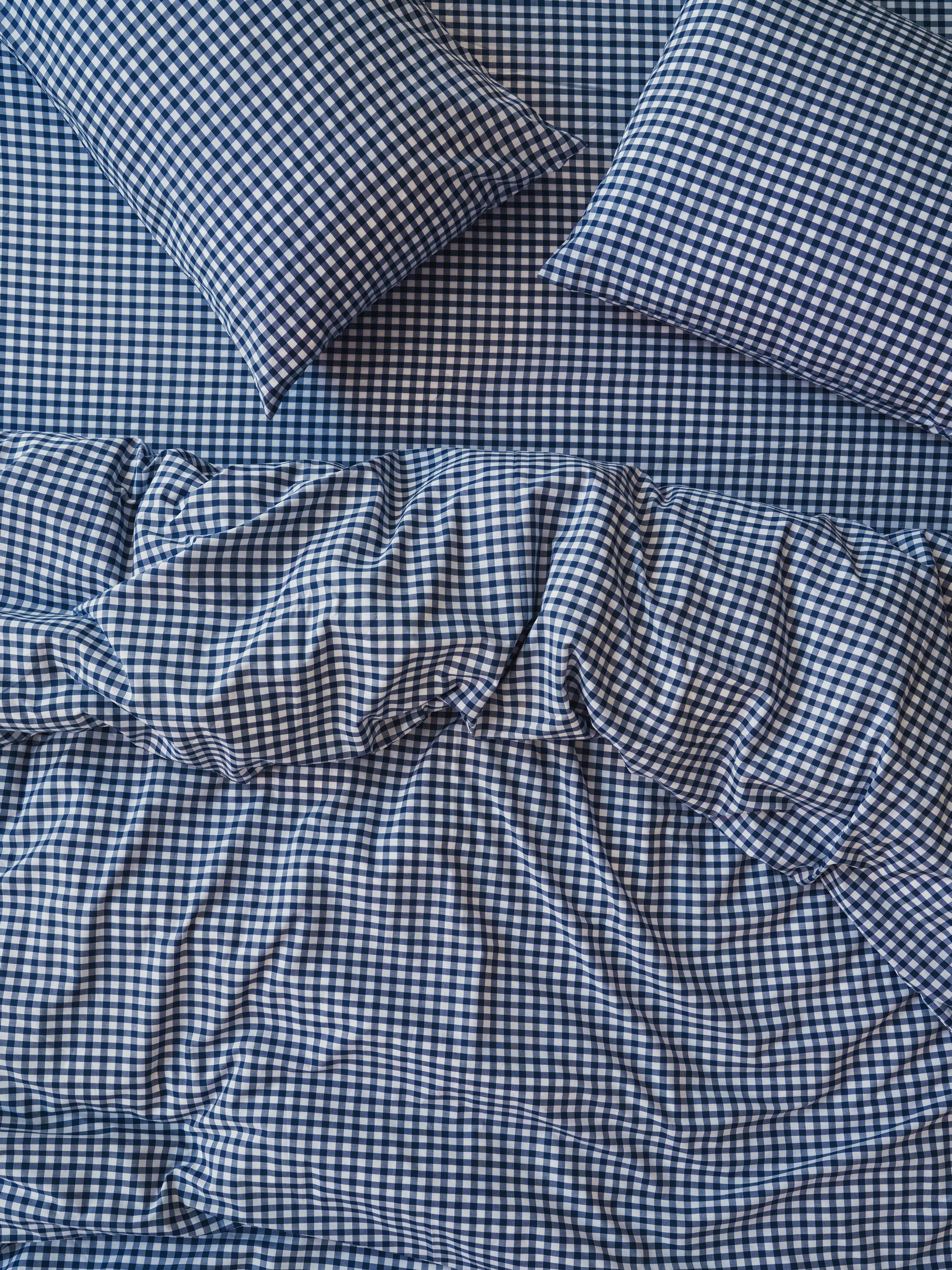 Gingham Cotton Duvet Cover Collection