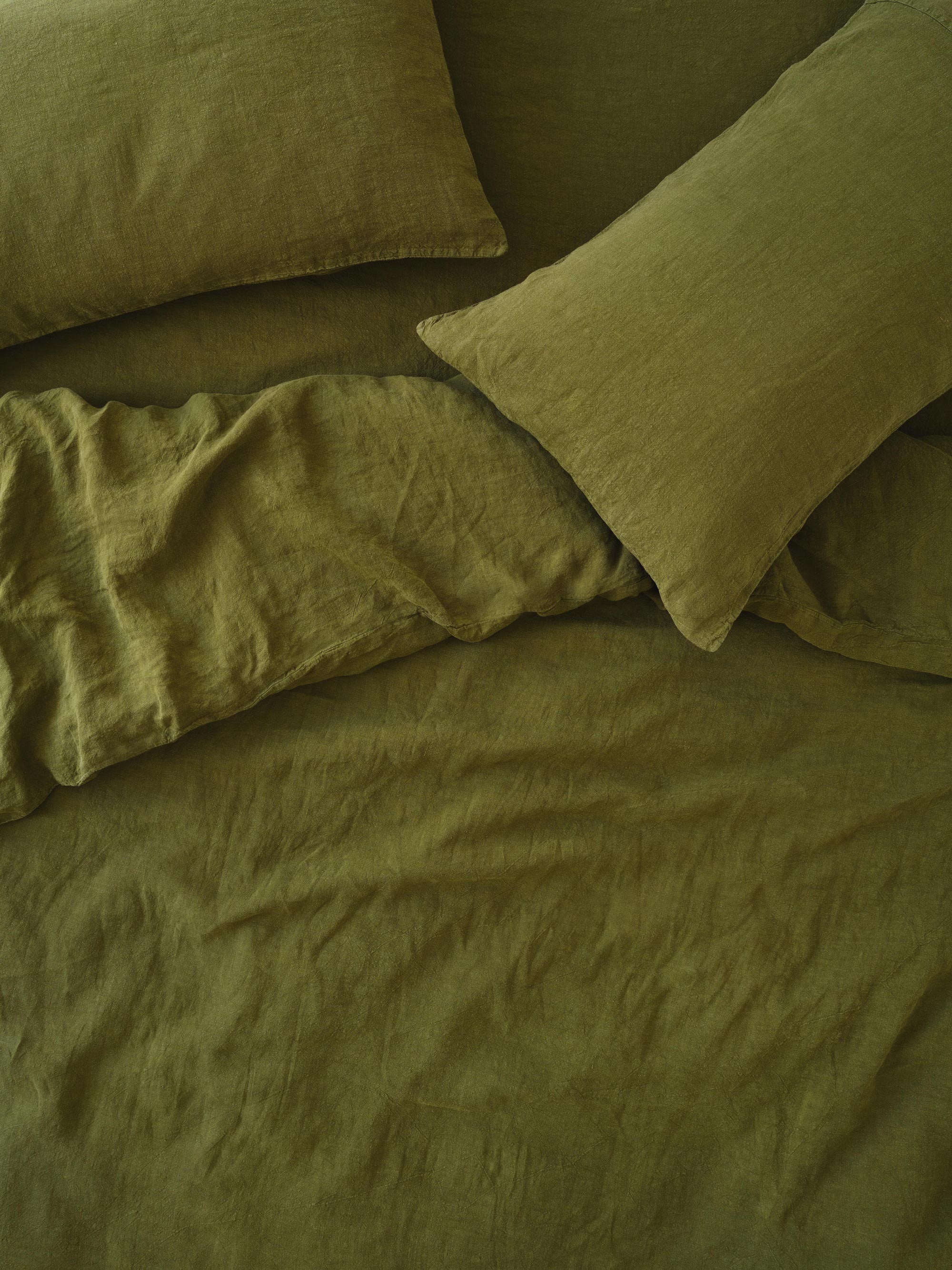 Linen Blend Duvet Cover Collection Style 5
