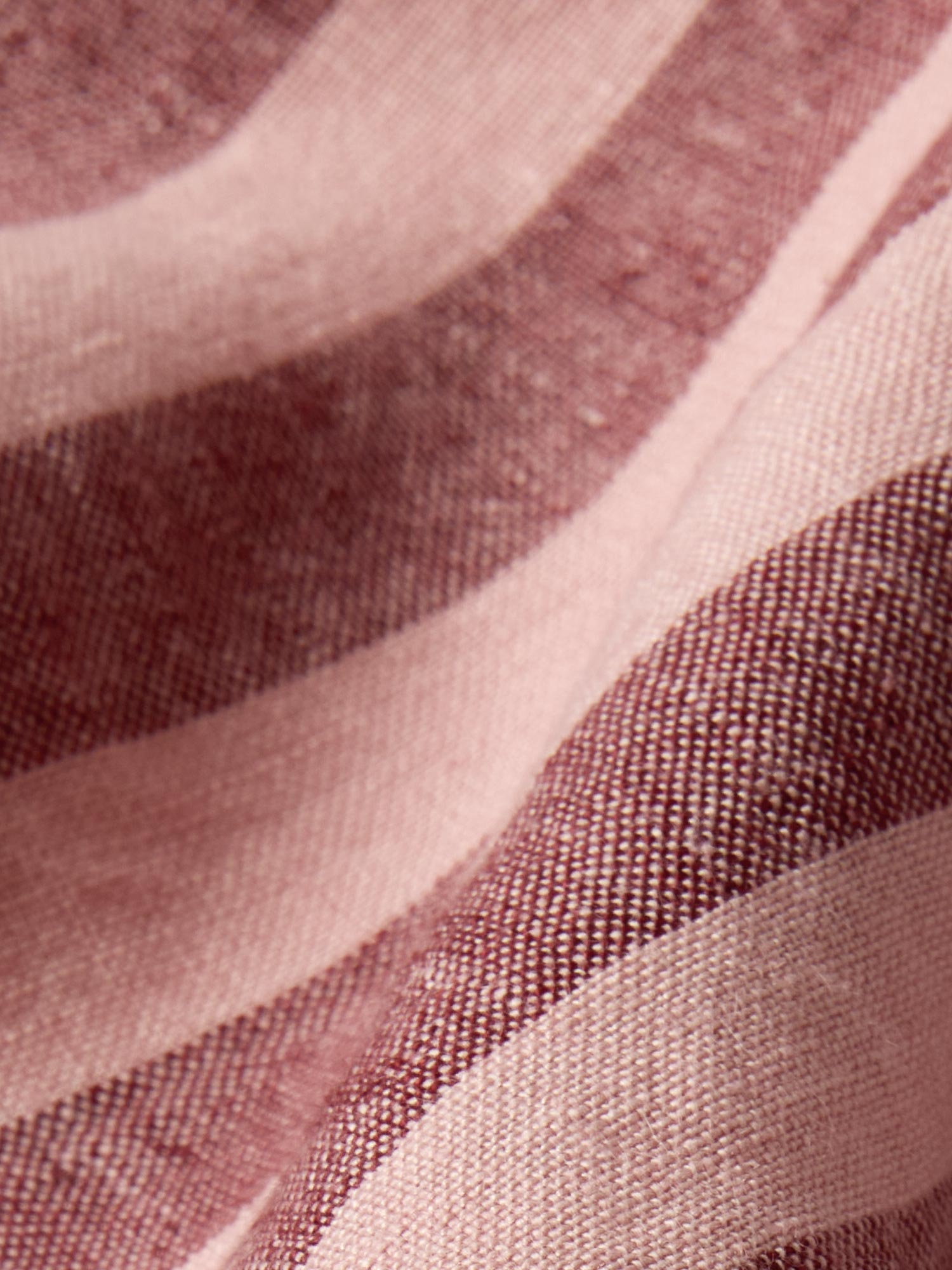 Rhubarb Striped Linen Blend Duvet Cover - Image 4